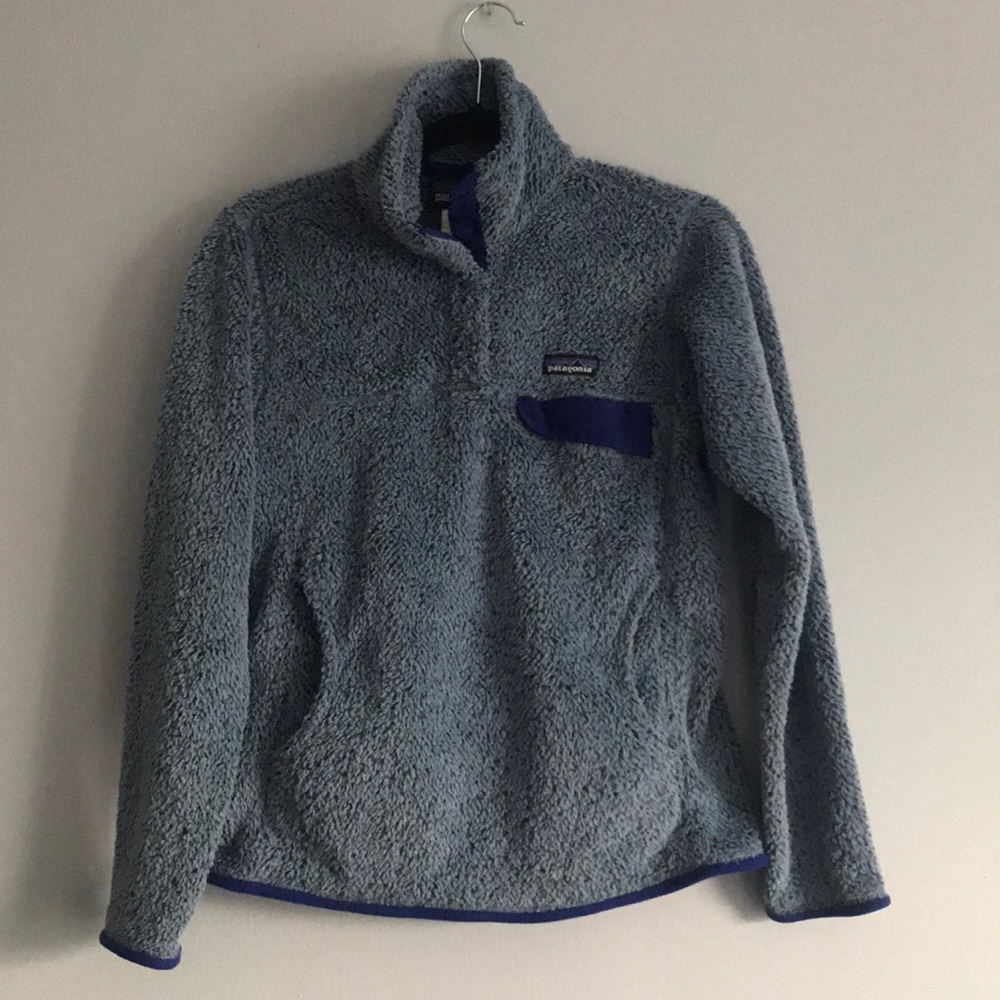 Patagonia Re-Tool Snap-T Fleece Pullover GrayBlue